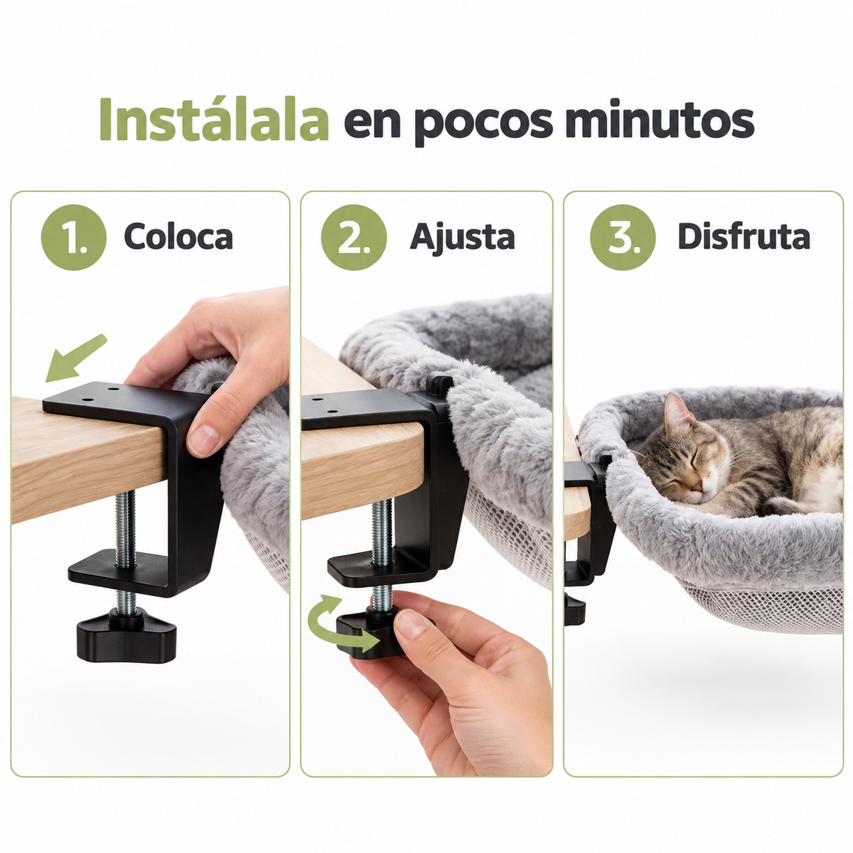 Hamaca de escritorio para gatos