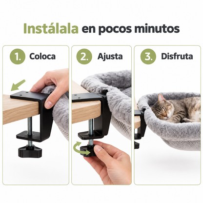 Hamaca de escritorio para gatos
