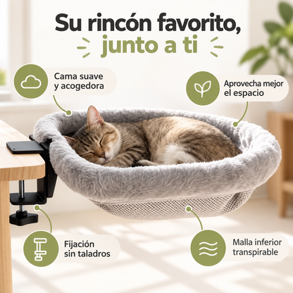 Hamaca de escritorio para gatos